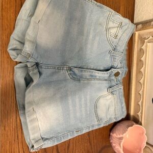 SHEIN Light Blue Casual Denim Shorts
